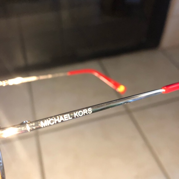NWOT Authentic Michael Kors Red Aviator Sunglasses - Picture 5 of 6